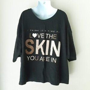 🛒3 for $15 sale! SOCIAL CULTURE~ Women's Graphic  BlackTshirt